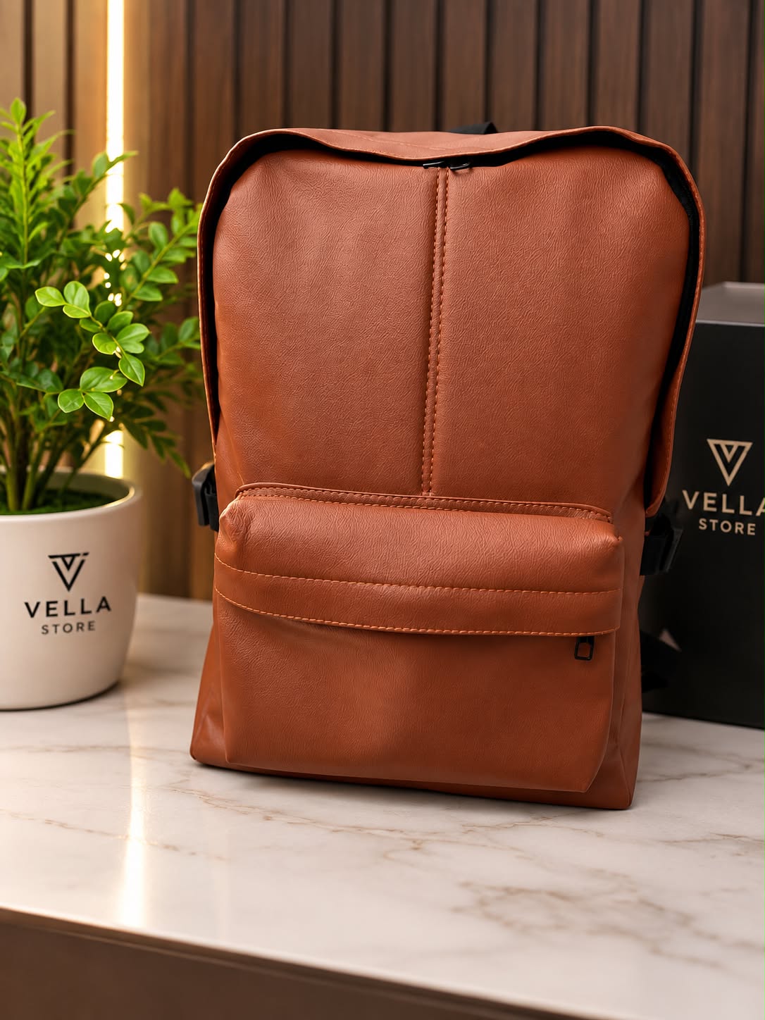 PU LEATHER BACKPACK