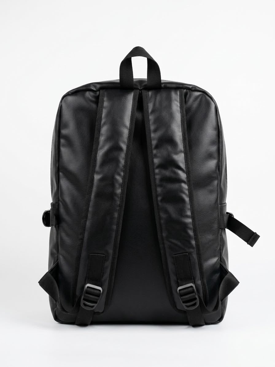 Premium PU Leather Backpack – Laptop & Travel Bag