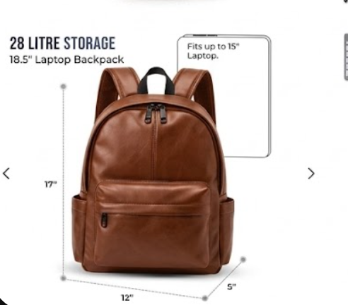 PU LEATHER BACKPACK